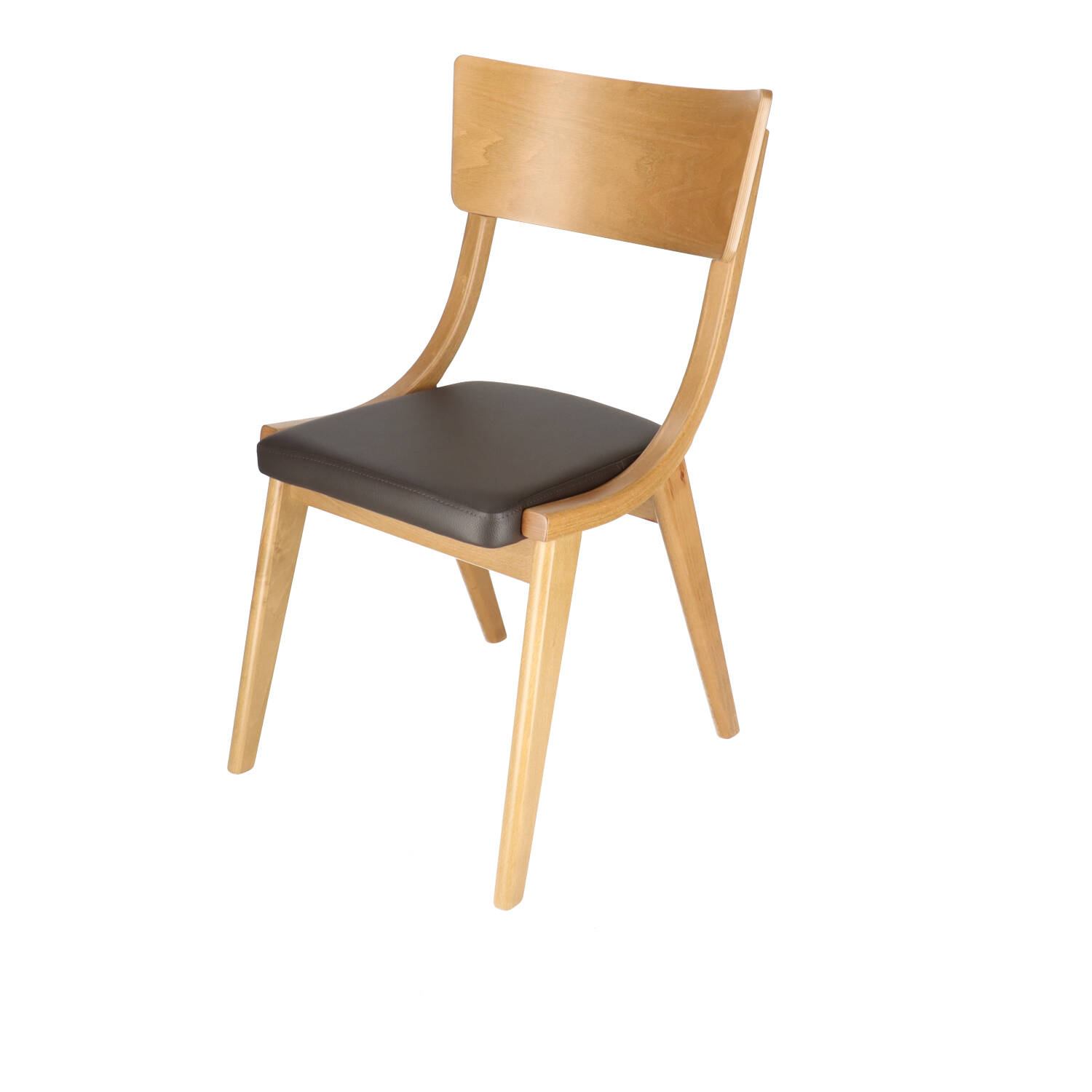 IC AURA OAK Barna design, elegáns Fa beltéri szék